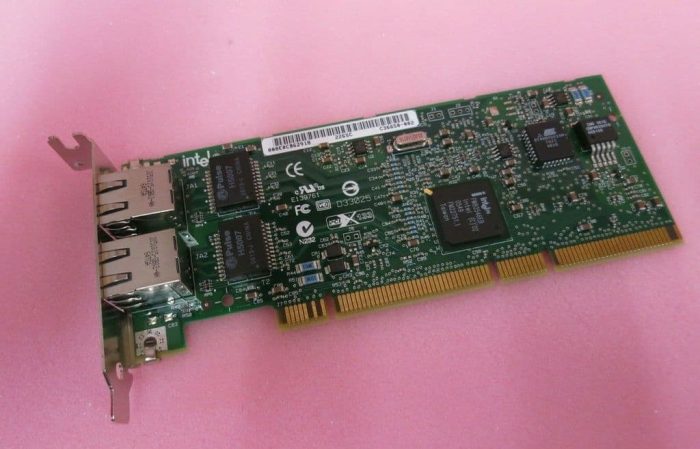 Intel PRO/1000 MT PCI-X Dual Port Low Profile Ethernet Adapter C36650-002 - Image 1