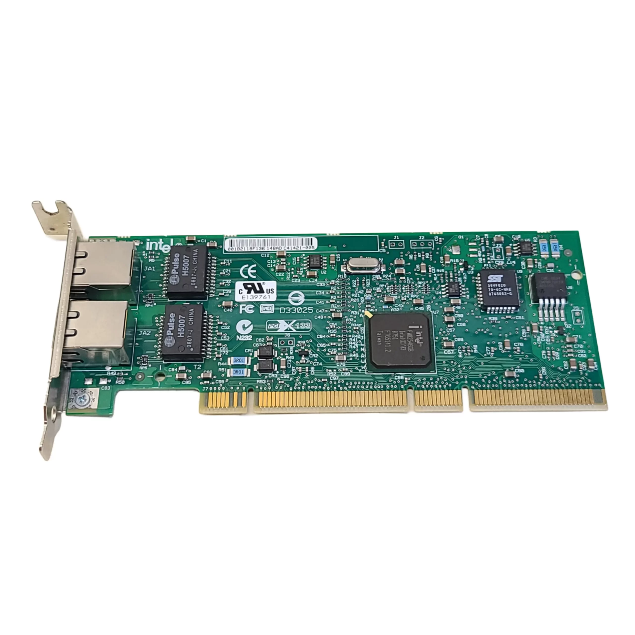 Picsart_26-05-20_15-18-45-474 Intel PRO/1000 MT PCI-X Dual Port Low Profile Ethernet Adapter C36650-002 - Image 1