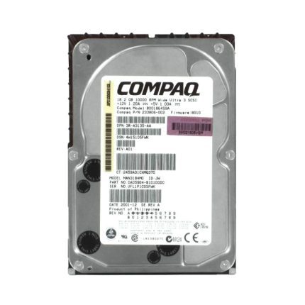 HP 18.2GB 10000RPM Ultra160 SCSI Hot Swappable LVD 80-Pin 3.5-Inch Hard Drive HP 18.2GB 10000RPM Ultra160 SCSI Hot Swappable LVD 80-Pin 3.5-Inch Hard Drive