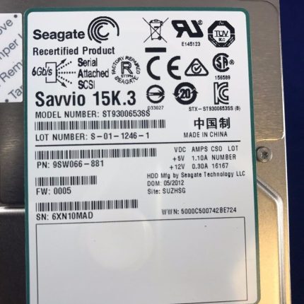 Seagate 15K.3 300GB 15000RPM SAS 6Gbps 64MB Cache 2.5-inch Seagate 15K.3 300GB 15000RPM SAS 6Gbps 64MB Cache 2.5-inch