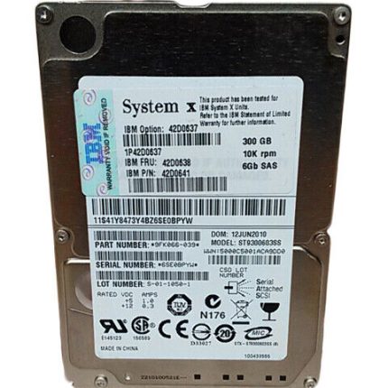 SEAGATE 300-GB 6G 10K 2.5 SP SAS SEAGATE 300-GB 6G 10K 2.5 SP SAS