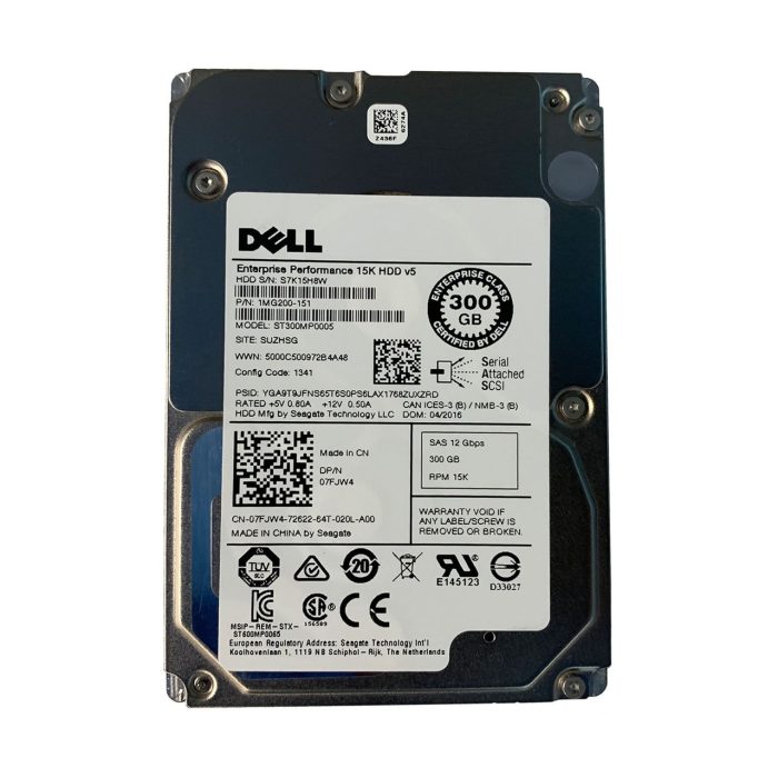Dell 1MG200-151 300Gb 15K SAS 2.5" 12Gbps HDD Hard Disk Drive - Image 1