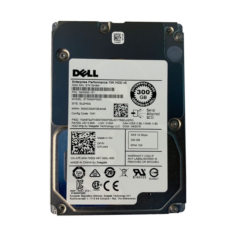 Dell 1MG200-151 300Gb 15K SAS 2.5" 12Gbps HDD Hard Disk Drive