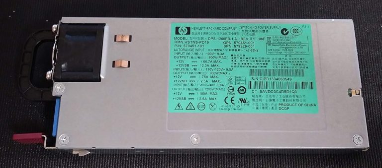 HP 1200W Platinum HE Power Supply HP 1200W Platinum HE Power Supply