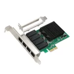 sLIFE 10/100/1000Mbps 4 Port Gigabit Ethernet PCI-e X1 Network Interface Card for Desktop PC/Server/Workstation Compatible with X1, X4,X8, X16 Slot
