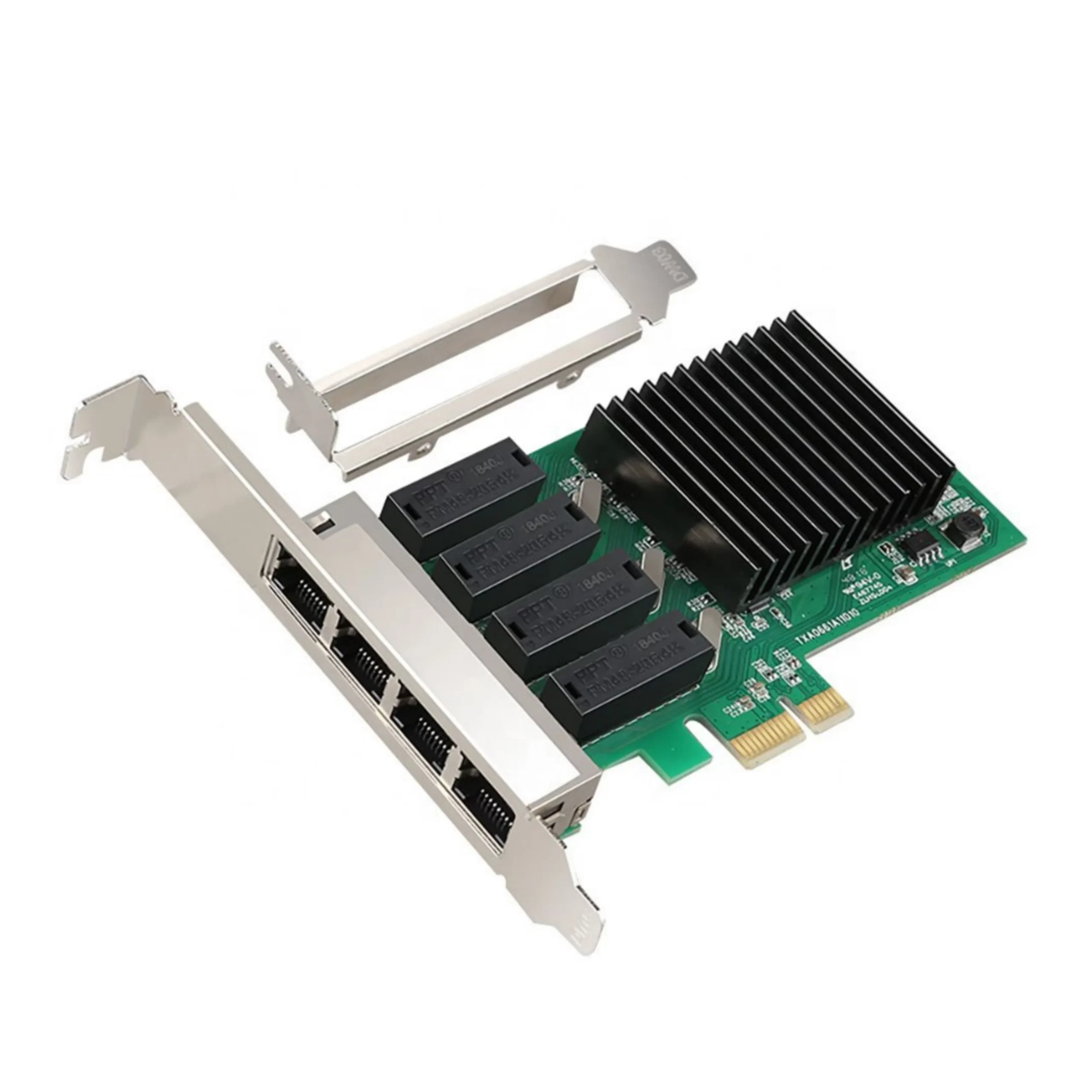 Picsart_26-05-20_13-08-28-171 sLIFE 10/100/1000Mbps 4 Port Gigabit Ethernet PCI-e X1 Network Interface Card for Desktop PC/Server/Workstation Compatible with X1, X4,X8, X16 Slot - Image 1