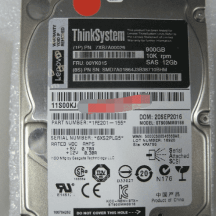 Lenovo 900GB 10K Rpm 512n SAS 12Gbps 2.5" Hot Swap Hard Drive HDD (HB M-T)
