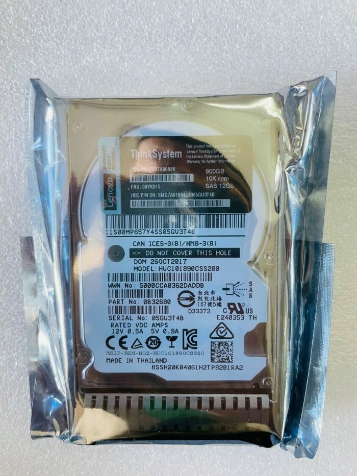 Lenovo 900GB 10K Rpm 512n SAS 12Gbps 2.5" Hot Swap Hard Drive HDD (HB M-T) - Image 3