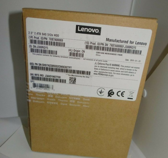 Lenovo  Think System  2.4TB 2.5" 10K SAS 12Gb Hot Swap 512E Hard Drive  (HB M-T) - Image 4