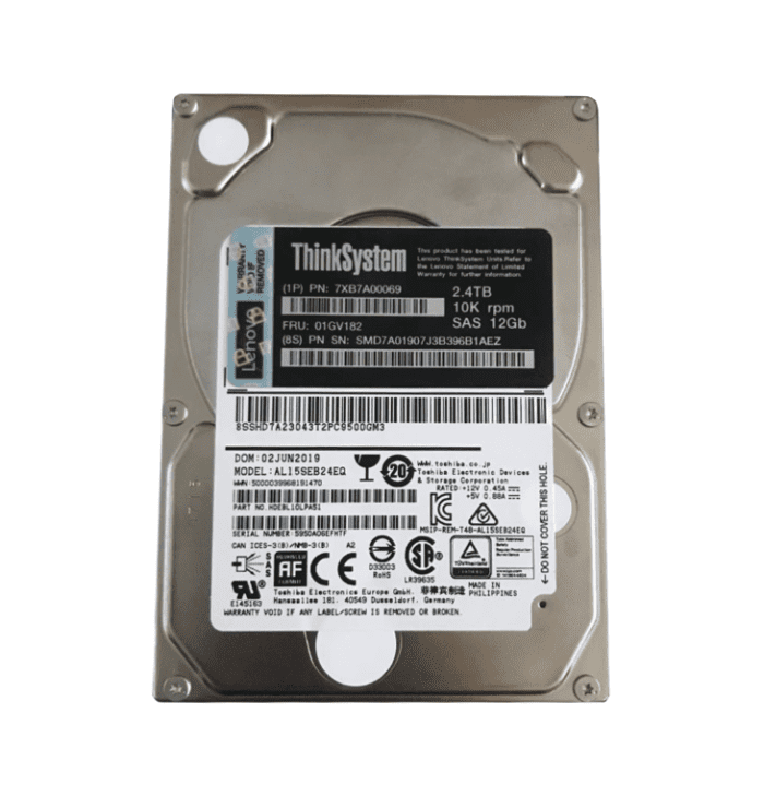 Lenovo  Think System  2.4TB 2.5" 10K SAS 12Gb Hot Swap 512E Hard Drive  (HB M-T) - Image 2