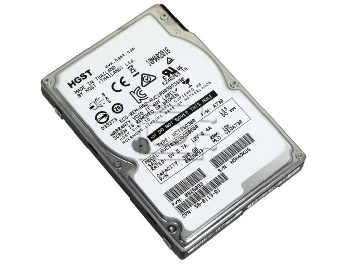 HGST  300GB 10K SAS / Serial Attached SCSI 2.5â€³ SFF Hard Drive /B6 - Image 2
