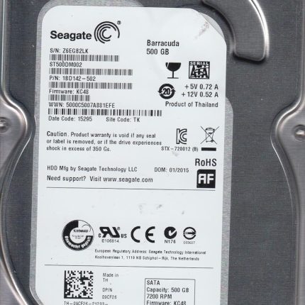 Seagate 500GB SATA 3.5 Hard Drive /B6 Seagate 500GB SATA 3.5 Hard Drive /B6