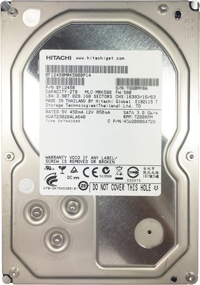 HITACHI 2TB  7200RPM SATA 3Gbps 3.5" LFF / B11 - Image 1
