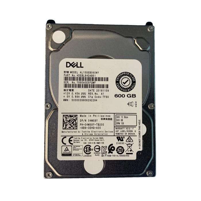 DELL 600GB 10k SAS 2.5" HDD  / B11 - Image 1