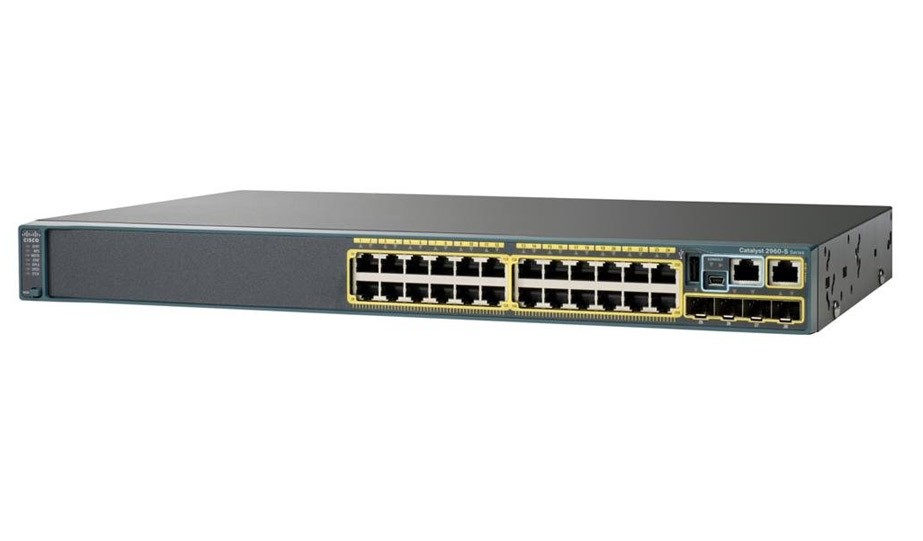 Catalyst 2960-X 24 GigE PoE 370W, 4 x 1G SFP, LAN Base - Image 1