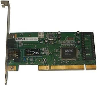 Compaq 243127 Network Adapter 408 Rev. 01 Ether Link 10/100Mbps Ethernet PCI 1 x RJ45 Compaq 243127 Network Adapter 408 Rev. 01 Ether Link 10/100Mbps Ethernet PCI 1 x RJ45