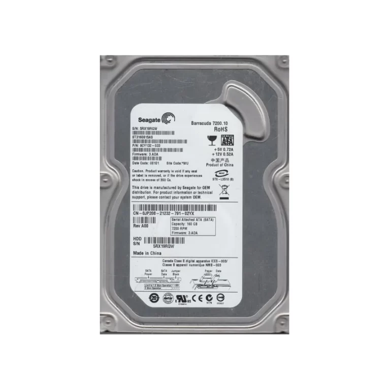 Seagate 9CY132-033 BarraCuda 7200.10 Series 160GB 7200RPM SATA 3Gb/s 8MB Cache (RoHS) 3.5-Inch Hard Drive