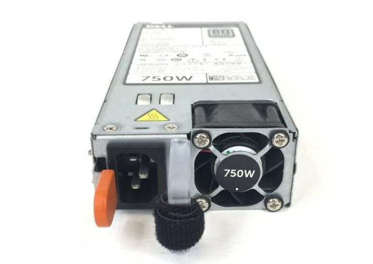 Dell 0W8R3C 750-Watts 100-240V Hot-Swappable 80-Plus Platinum Power Supply For PowerEdge T430 / T630 / R530
