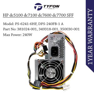 HP dc5100 dc7100 dc7600 dc7700 SFF Power Supply PSU 240W
