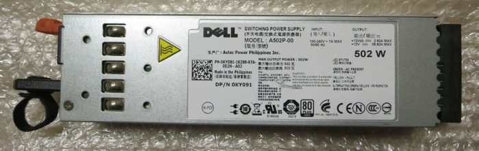 Dell KY091 0KY091 Poweredge R610 502W Power Supply A502P Dell KY091 0KY091 Poweredge R610 502W Power Supply A502P - Image 1