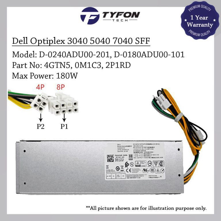 Dell Optiplex 3040 5040 7040 Inspiron 3650 3656 SFF Power