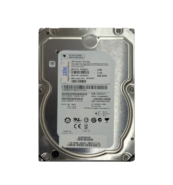 NEW 00AR322 IBM 4TB 7200RPM SAS 6Gbps 128MB