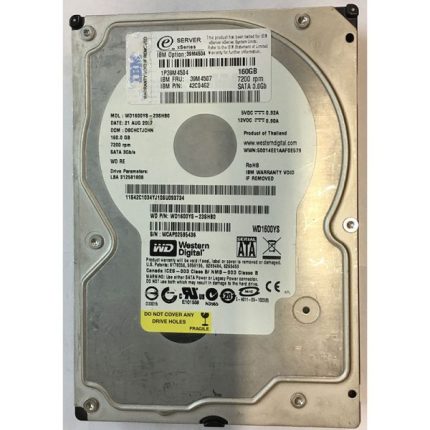 IBM 42C0462 160GB 7200 RPM SATA 3.5″ HDD Western Digital WD1600YS version (PULLOUT)