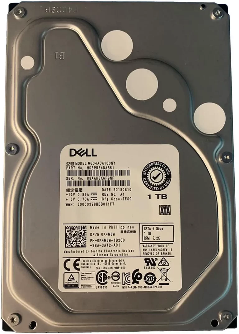 DELL 1TB 7.2 RPM 6Gbps SATA MG04ACA100NY