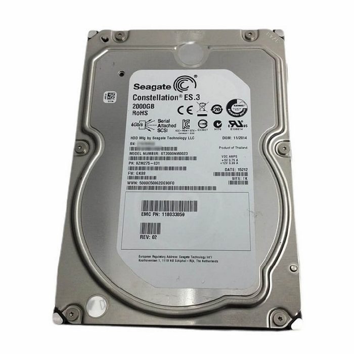 Seagate 2TB Constellation ES.3 (3.5in) SAS-2 6G 7.2K 128MB HDD