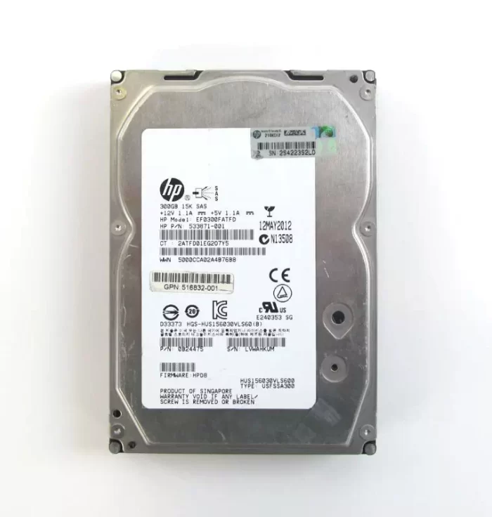 HP 300-GB 6G 15K 3.5 DP SAS 516832-001