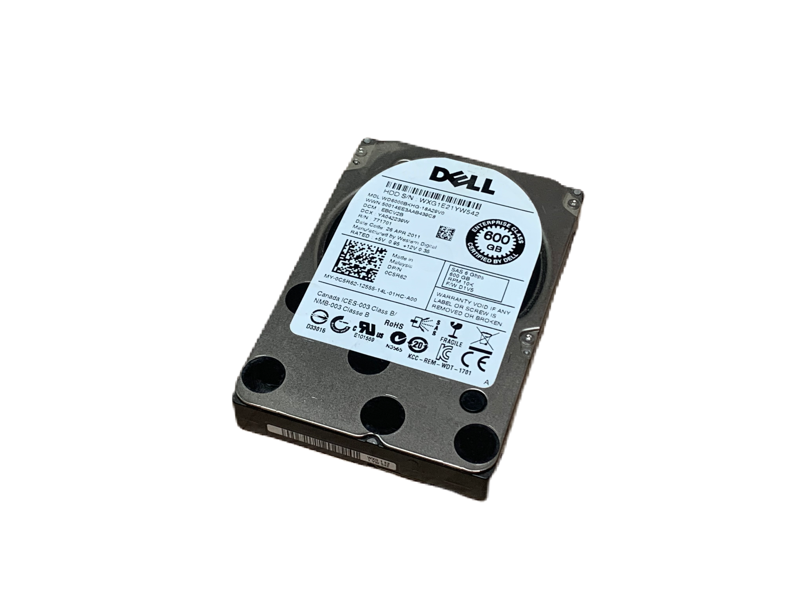 img_8435 Dell 600GB 6Gpbs 10K RPM SAS 771701 - Image 1