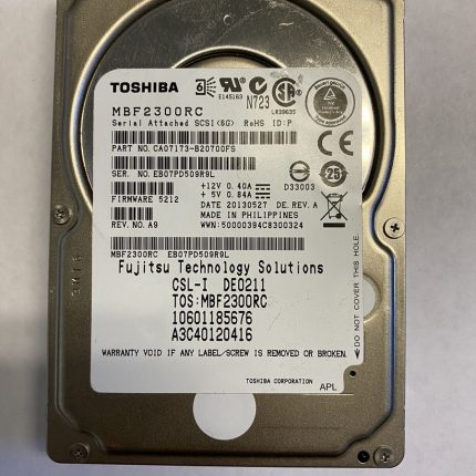 TOSHIBA 300GB 10K 6Gbps 2.5" SAS CA07173-B21000CS