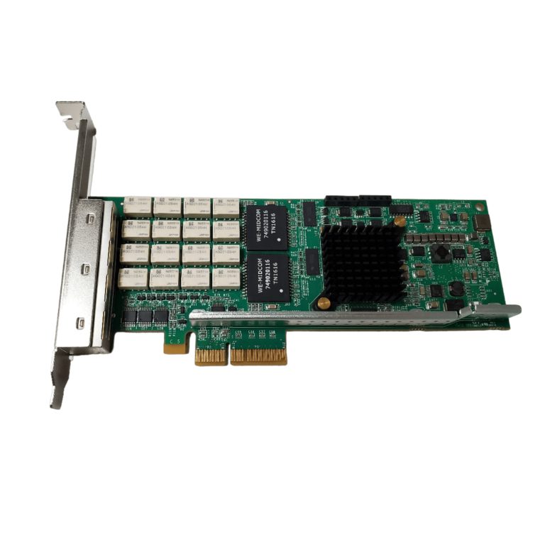 Silicom PE2G4BPI80L-SD-R Quad Port PCIe 1Gb Copper Ethernet RJ45 Bypass Card