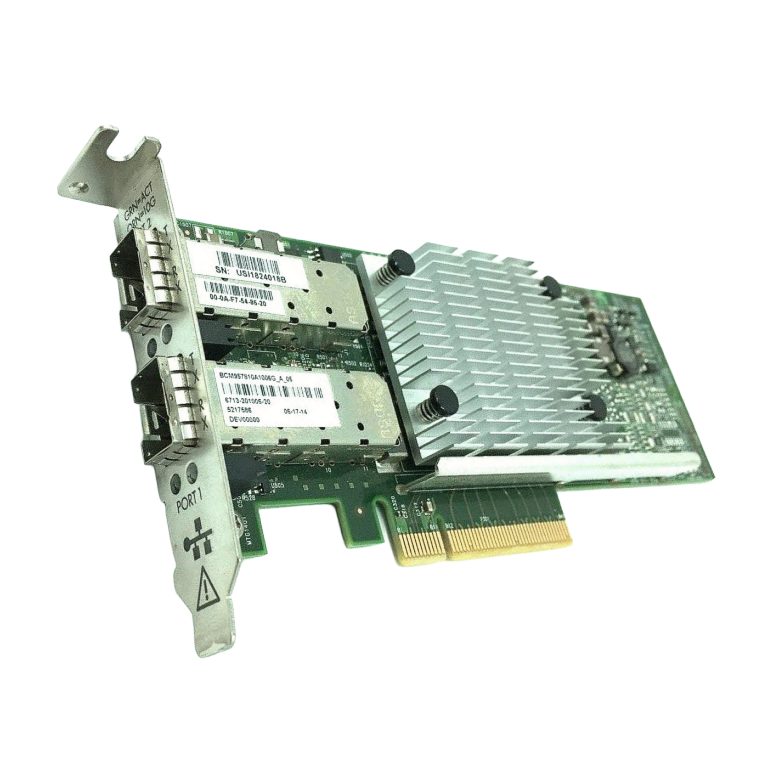 BROADCOM 6713-201006-20 DUAL-PORT 10Gb SFP+ PCIe 2.0 NIC HIGH PROFILE