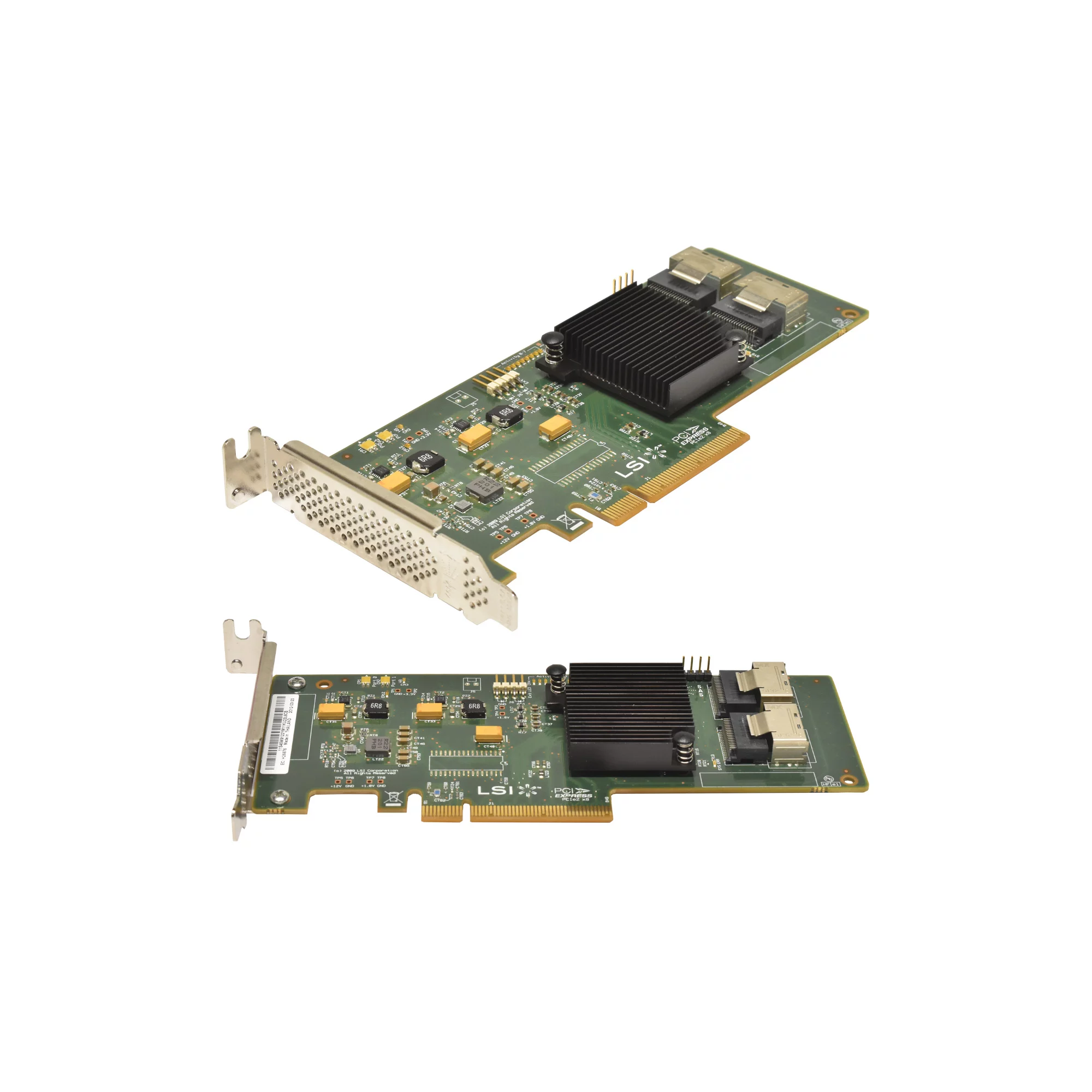 LSI 45W8122 SAS9201-8i H3-25268-00D Dual-Port 6G SAS / SATA Controller PCIe x8 LP LSI 45W8122 SAS9201-8i H3-25268-00D Dual-Port 6G SAS / SATA Controller PCIe x8 LP - Image 1