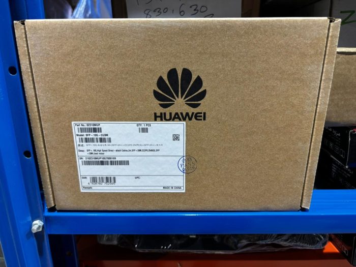 HUAWEI SFP-10G-CU3M HIGH SPEED DIRECT-ATTACH CAPLES, SFP+, 10G, 3M, SFP+20M, CC2P0.254B(S), SFP+20M, Used indoor, BRAND NEW - Image 3