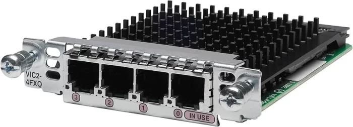 CISCO VIC2-4FXO FOUR-PORT VOICE INTERFACE CARD - 800-33585-01 ORIGINAL BOX PIECE