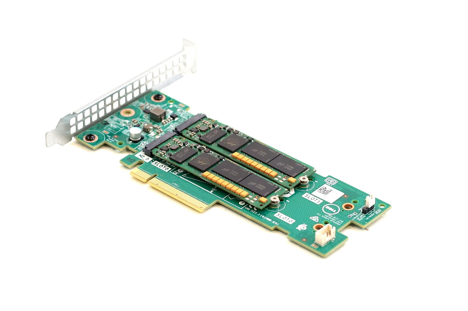 s-l1600 (38) DELL PCIe Storage Controller Card + M.2 2280 W/2x240GB SSD DELL P/N: 0M7W47 0TC2RP - Image 1